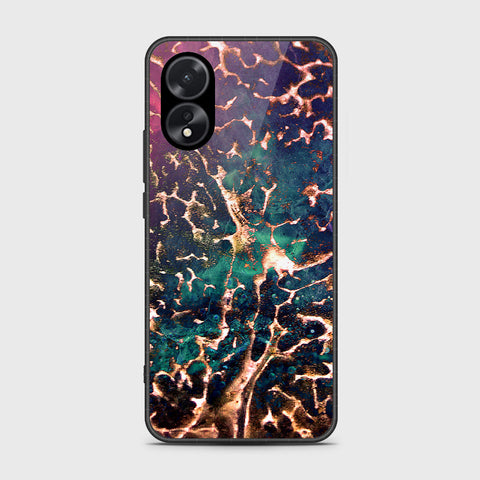 Oppo A38 Cover- Colorful Marble Series - HQ Ultra Shine Premium Infinity Glass Soft Silicon Borders Case