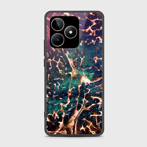 Realme Note 50 Cover- Colorful Marble Series - HQ Ultra Shine Premium Infinity Glass Soft Silicon Borders Case