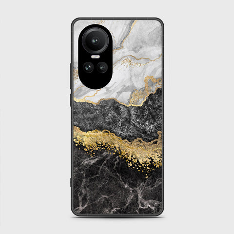 Oppo Reno 10 Pro Cover- Colorful Marble Series - HQ Ultra Shine Premium Infinity Glass Soft Silicon Borders Case