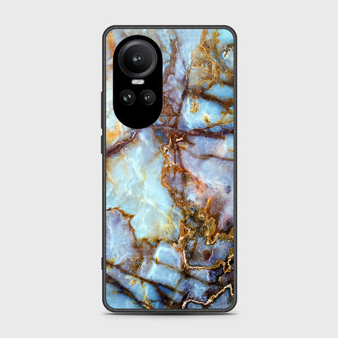 Oppo Reno 10 Pro Cover- Colorful Marble Series - HQ Ultra Shine Premium Infinity Glass Soft Silicon Borders Case