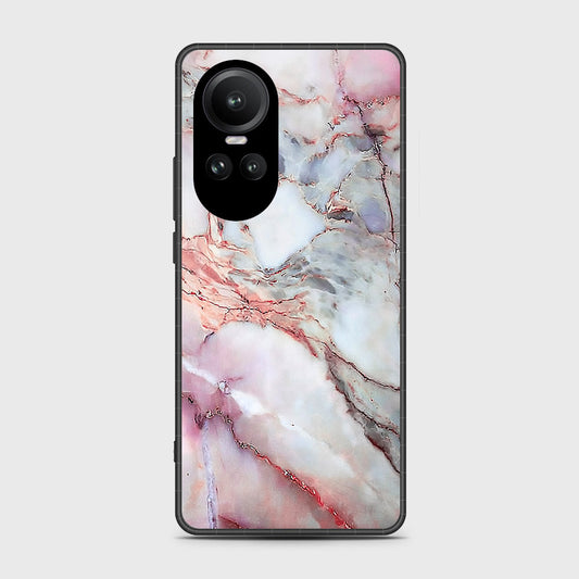 Oppo Reno 10 Cover- Colorful Marble Series - HQ Ultra Shine Premium Infinity Glass Soft Silicon Borders Case (Fast Delivery)(N)