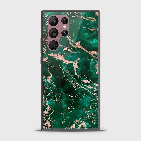 Samsung Galaxy S22 Ultra 5G Cover - Colorful Marble Series - D18 - HQ Ultra Shine Premium Infinity Glass Soft Silicon Borders Case ( Fast Delivery   )