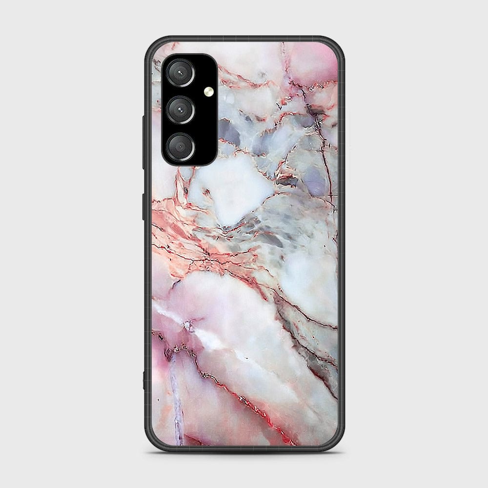 Samsung Galaxy A54 Cover- Colorful Marble Series - HQ Ultra Shine Premium Infinity Glass Soft Silicon Borders Case (Fast Delivery)