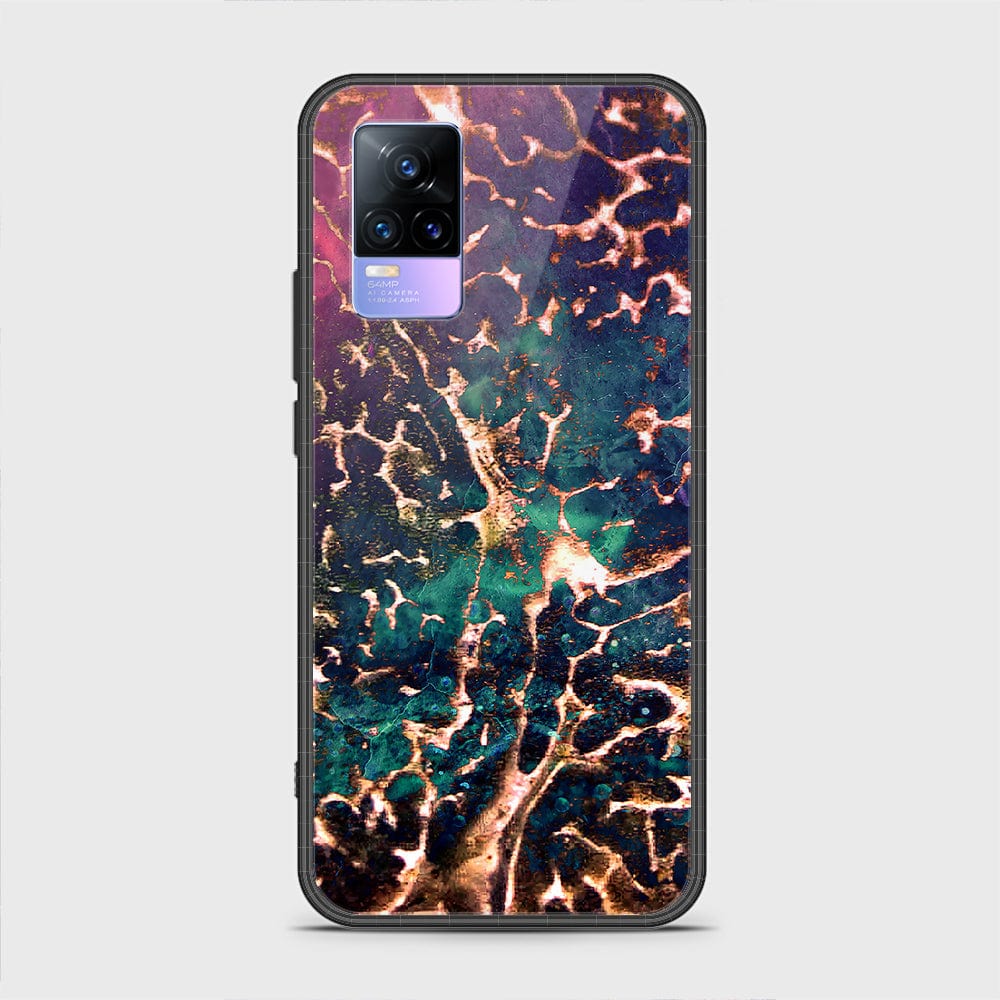 Vivo V21e Cover - Colorful Marble Series - HQ Premium Shine Durable Shatterproof Case (Fast Delivery)(A)
