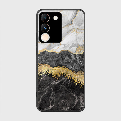 Vivo Y200 Cover- Colorful Marble Series - HQ Ultra Shine Premium Infinity Glass Soft Silicon Borders Case