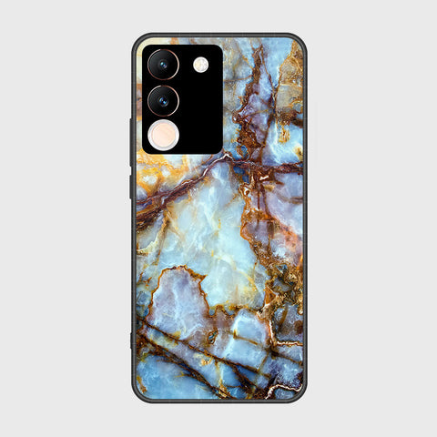 Vivo Y200 Cover- Colorful Marble Series - HQ Ultra Shine Premium Infinity Glass Soft Silicon Borders Case