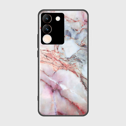 Vivo Y200 Cover- Colorful Marble Series - HQ Ultra Shine Premium Infinity Glass Soft Silicon Borders Case
