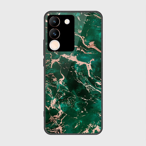Vivo Y200 Cover- Colorful Marble Series - HQ Ultra Shine Premium Infinity Glass Soft Silicon Borders Case