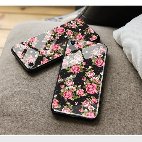 Samsung Galaxy A70s Cover - Floral Series - HQ Ultra Shine Premium Infinity Glass Soft Silicon Borders Case