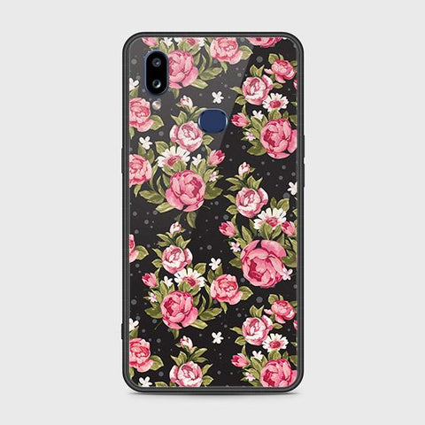 Samsung Galaxy A10s Cover - Floral Series - D8 - HQ Ultra Shine Premium Infinity Glass Soft Silicon Borders Case ( fast Delivery )