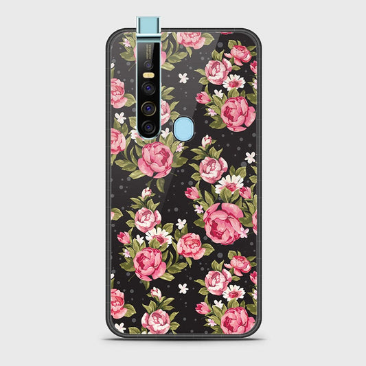 Tecno Camon 15 Pro Cover- Floral Series - HQ Ultra Shine Premium Infinity Glass Soft Silicon Borders Case (Fast Delivery)