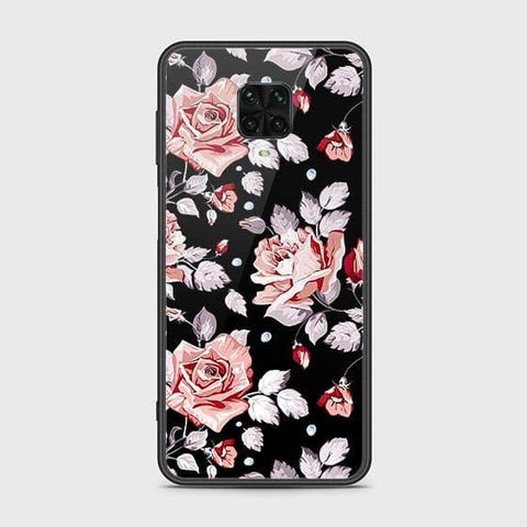 Xiaomi Redmi Note 9 Pro Cover - Floral Series - D40 - HQ Ultra Shine Premium Infinity Glass Soft Silicon Borders Case