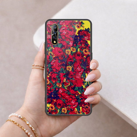 vivo iQOO Neo 855 Cover - Floral Series - HQ Ultra Shine Premium Infinity Glass Soft Silicon Borders Case
