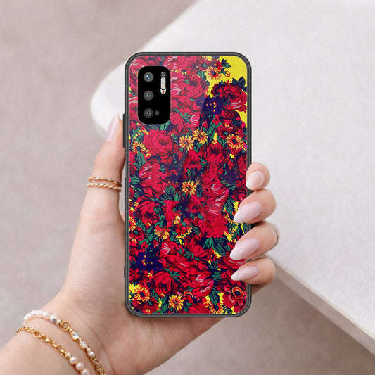 Xiaomi Redmi Note 11 SE 5G Cover - Floral Series - HQ Ultra Shine Premium Infinity Glass Soft Silicon Borders Case