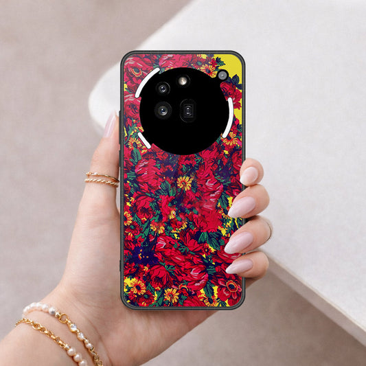 Nothing Phone 3a Pro Cover - Floral Series - HQ Ultra Shine Premium Infinity Glass Soft Silicon Borders Case