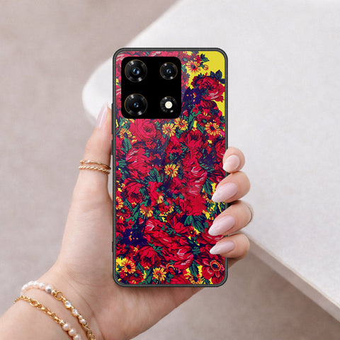 Infinix Note 30 Pro Cover - Floral Series - HQ Ultra Shine Premium Infinity Glass Soft Silicon Borders Case