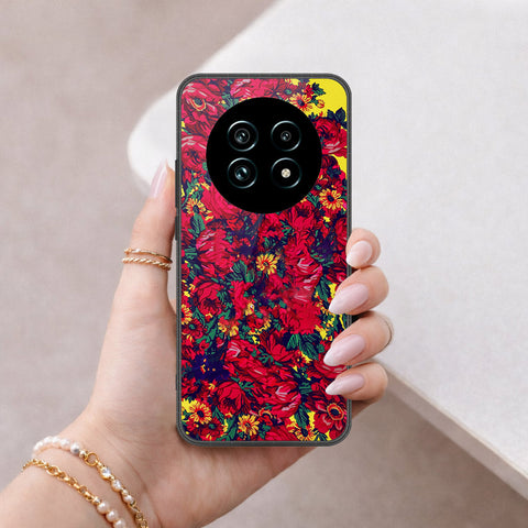 Realme 13 Pro Plus Cover - Floral Series - HQ Ultra Shine Premium Infinity Glass Soft Silicon Borders Case