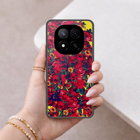 Xiaomi Poco X7 Cover - Floral Series - HQ Ultra Shine Premium Infinity Glass Soft Silicon Borders Case