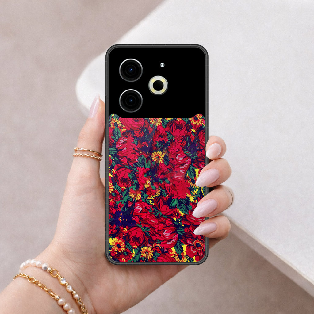 Tecno Pova 6 Pro Cover - Floral Series - HQ Ultra Shine Premium Infinity Glass Soft Silicon Borders Case