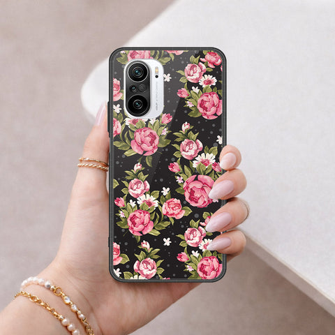 Xiaomi Mi 11i Cover - Floral Series - HQ Ultra Shine Premium Infinity Glass Soft Silicon Borders Case
