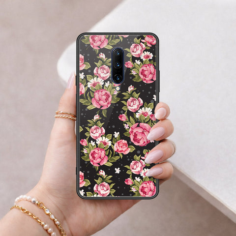 OnePlus 7 Pro Cover - Floral Series - HQ Ultra Shine Premium Infinity Glass Soft Silicon Borders Case