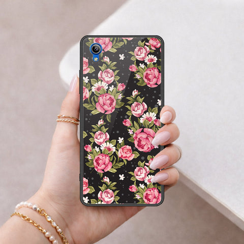 Vivo Y1s Cover - Floral Series - HQ Ultra Shine Premium Infinity Glass Soft Silicon Borders Case