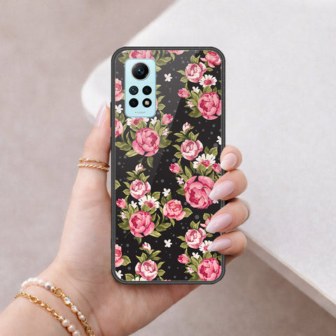 Xiaomi Redmi Note 12 Pro 4G Cover - Floral Series - HQ Ultra Shine Premium Infinity Glass Soft Silicon Borders Case
