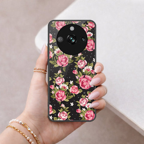 Realme 11 Pro Cover - Floral Series - HQ Ultra Shine Premium Infinity Glass Soft Silicon Borders Case
