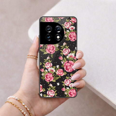 OnePlus Ace 2 Pro Cover - Floral Series - HQ Ultra Shine Premium Infinity Glass Soft Silicon Borders Case