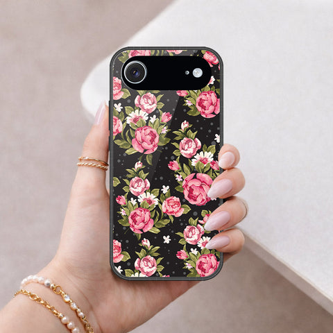 iPhone 17 Air - Floral Series - HQ Ultra Shine Premium Infinity Glass Soft Silicon Borders Case