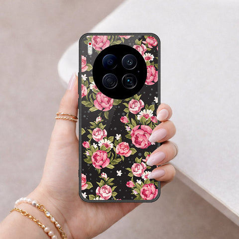 Tecno Camon 40 Premier 4G Cover - Floral Series - HQ Ultra Shine Premium Infinity Glass Soft Silicon Borders Case