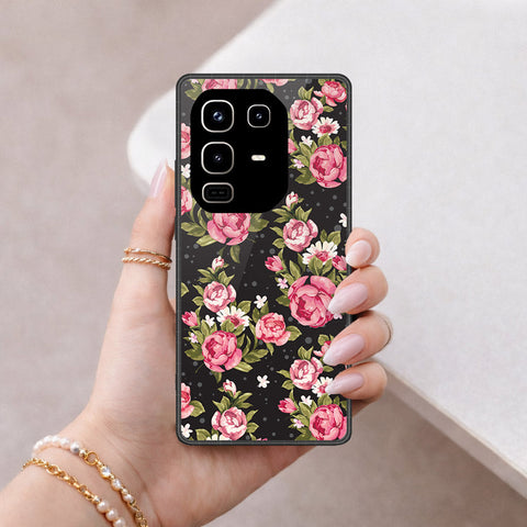 Infinix Note 50 4G Cover - Floral Series - HQ Ultra Shine Premium Infinity Glass Soft Silicon Borders Case