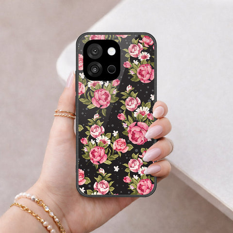 OnePlus 13s Cover - Floral Series - HQ Ultra Shine Premium Infinity Glass Soft Silicon Borders Case