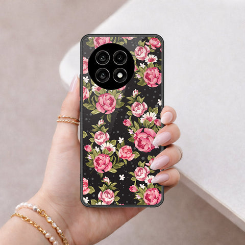 OnePlus Ace 5 Pro Cover - Floral Series - HQ Ultra Shine Premium Infinity Glass Soft Silicon Borders Case
