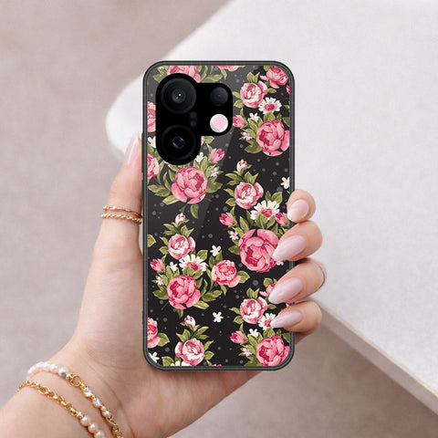 Vivo X200 FE Cover - Floral Series - HQ Ultra Shine Premium Infinity Glass Soft Silicon Borders Case