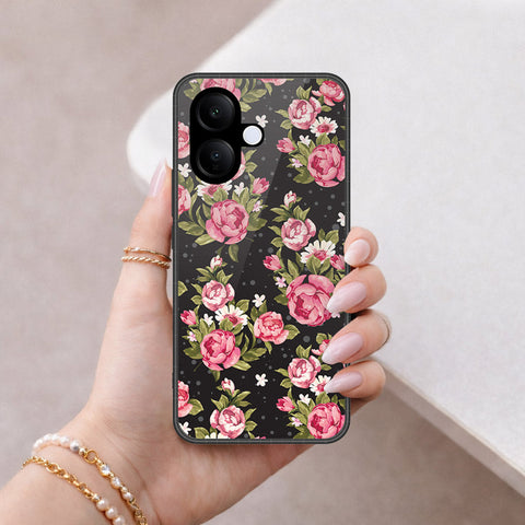 Vivo V60 Lite 5G Cover - Floral Series - HQ Ultra Shine Premium Infinity Glass Soft Silicon Borders Case
