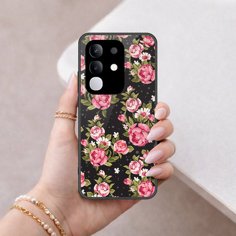 Vivo Y29 4G Cover - Floral Series - HQ Ultra Shine Premium Infinity Glass Soft Silicon Borders Case