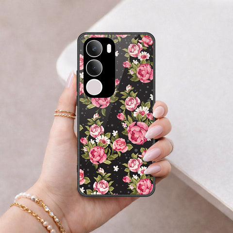 Vivo Y29 5G Cover - Floral Series - HQ Ultra Shine Premium Infinity Glass Soft Silicon Borders Case