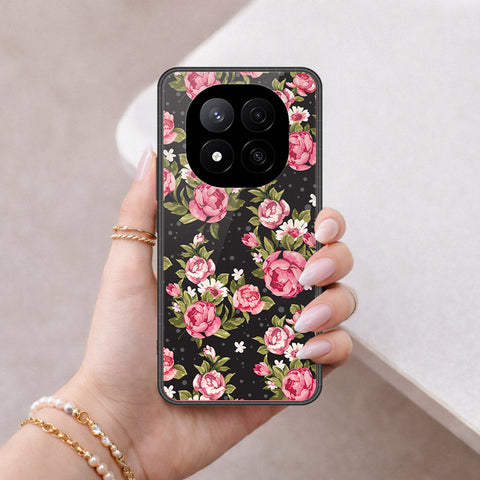 Xiaomi Poco X7 Cover - Floral Series - HQ Ultra Shine Premium Infinity Glass Soft Silicon Borders Case
