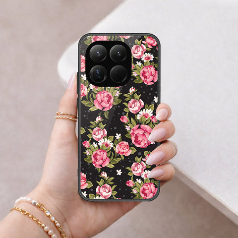 Xiaomi 15t - Floral Series - HQ Ultra Shine Premium Infinity Glass Soft Silicon Borders Case