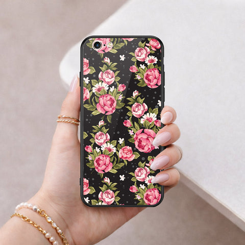 iPhone 6s Plus / 6 Plus Cover - Floral Series - HQ Ultra Shine Premium Infinity Glass Soft Silicon Borders Case