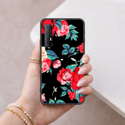 Oppo Reno 3 Pro Cover - Floral Series - HQ Ultra Shine Premium Infinity Glass Soft Silicon Borders Case
