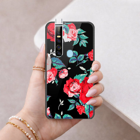 Tecno Camon 15 Pro Cover - Floral Series - HQ Ultra Shine Premium Infinity Glass Soft Silicon Borders Case