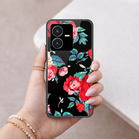 Vivo Y22s Cover - Floral Series - HQ Premium Shine Durable Shatterproof Case