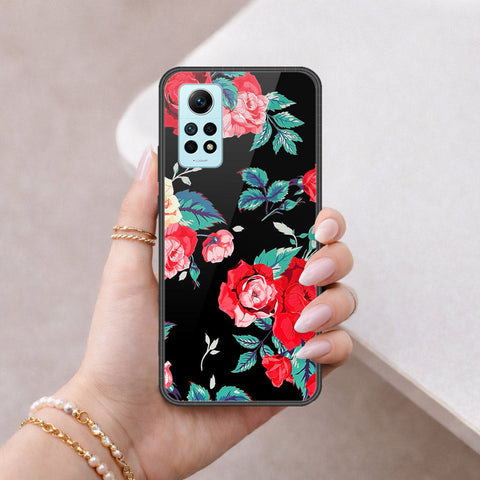 Xiaomi Redmi Note 12 Pro 4G Cover - Floral Series - HQ Ultra Shine Premium Infinity Glass Soft Silicon Borders Case