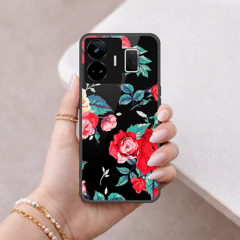 Realme GT Neo 5 Cover - Floral Series - HQ Ultra Shine Premium Infinity Glass Soft Silicon Borders Case