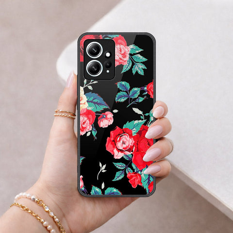 Xiaomi Redmi Note 12 4G Cover - Floral Series - HQ Ultra Shine Premium Infinity Glass Soft Silicon Borders Case