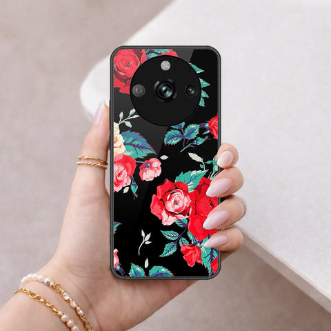 Realme 11 Pro Cover - Floral Series - HQ Ultra Shine Premium Infinity Glass Soft Silicon Borders Case