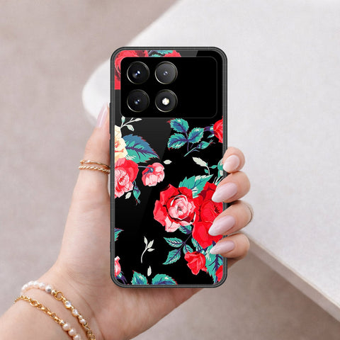 Xiaomi Poco X6 Pro Cover - Floral Series - HQ Ultra Shine Premium Infinity Glass Soft Silicon Borders Case