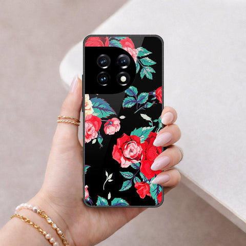 OnePlus Ace 2 Pro Cover - Floral Series - HQ Ultra Shine Premium Infinity Glass Soft Silicon Borders Case